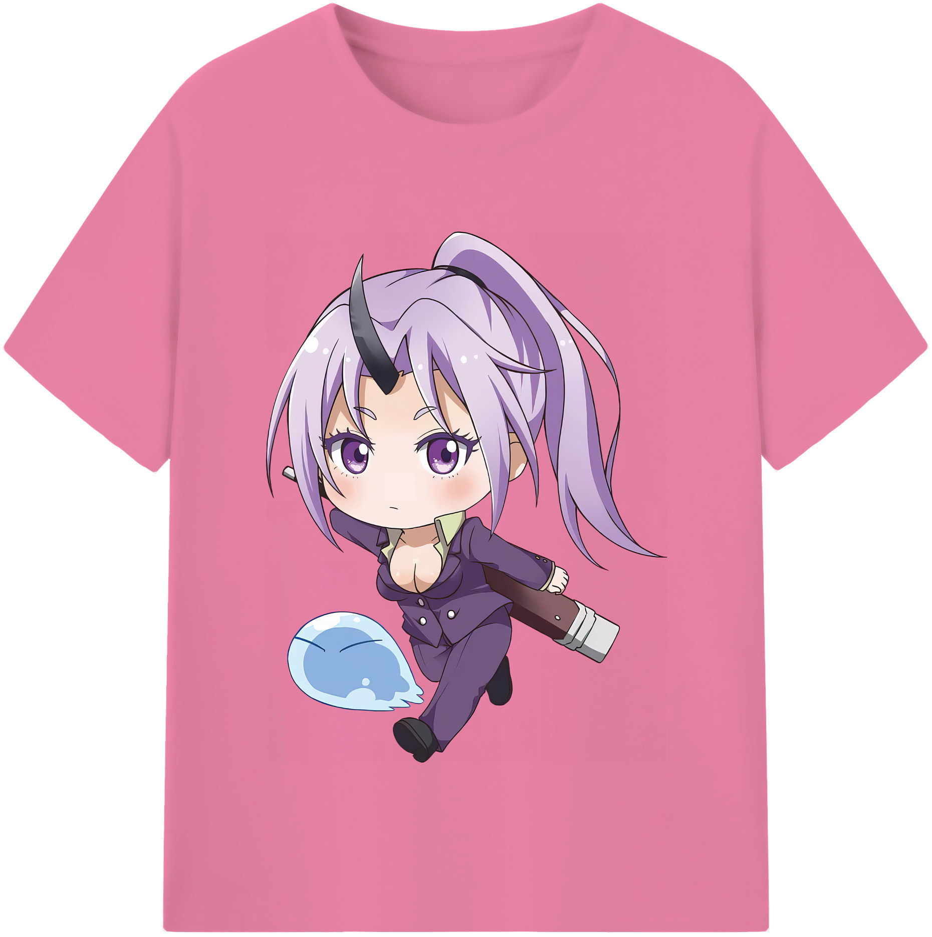 （画像用） 転スラ Regarding Reincarnated to Slime 綿100％半袖Tシャツ（フロントプリント）